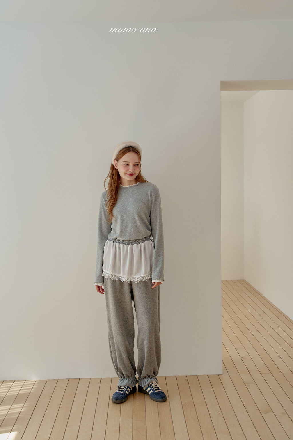 momoann Satin Jogger Pants
