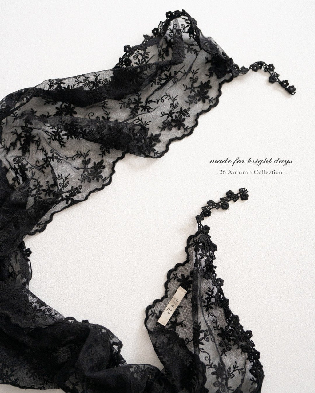 anggo Eyelet Lace Muffler