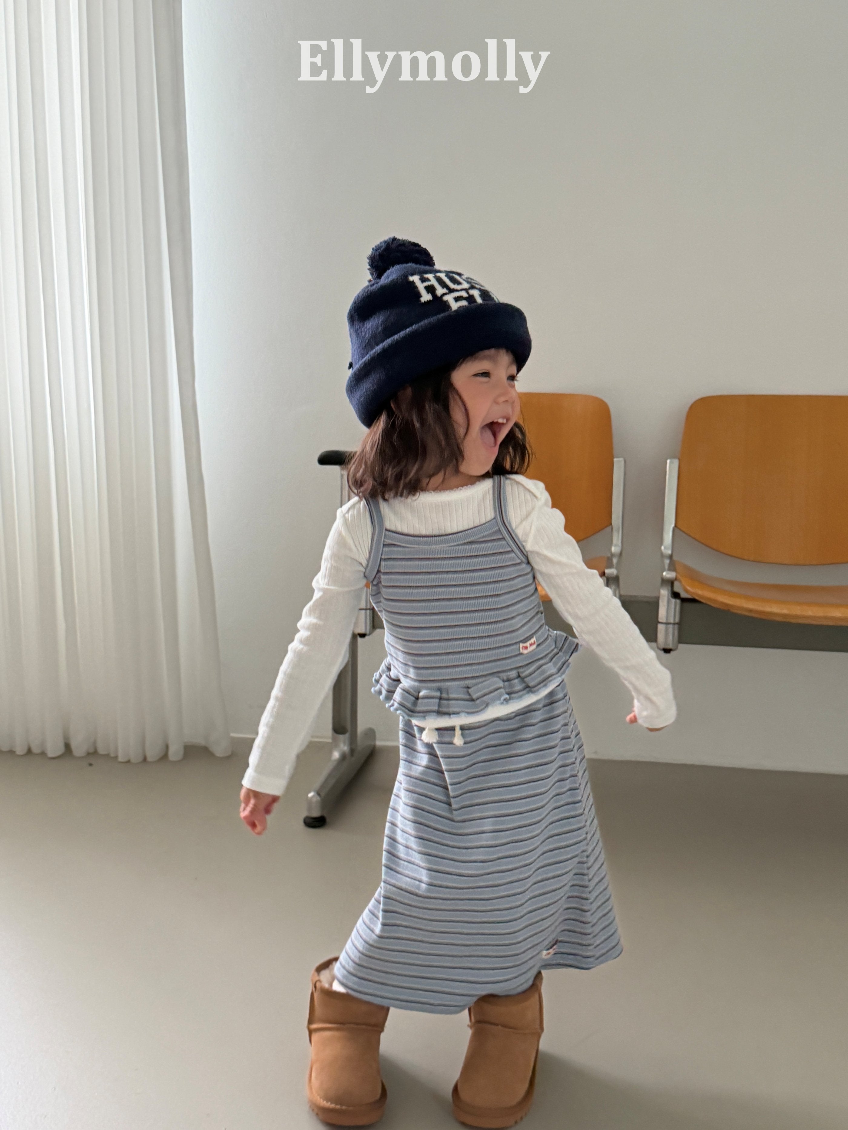 Elly Molly Shadow Long Skirt