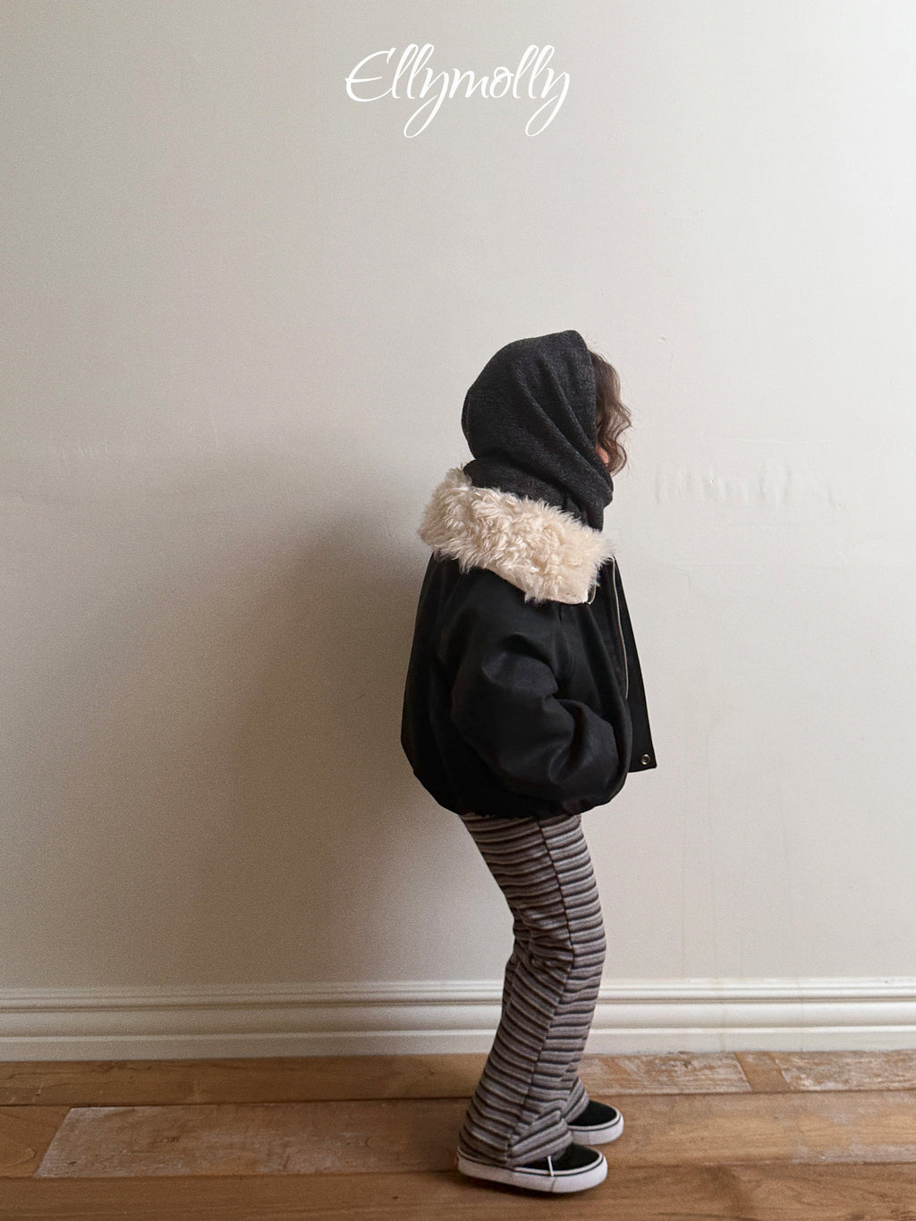 Elly Molly Latte Stripe Bootcut Pants