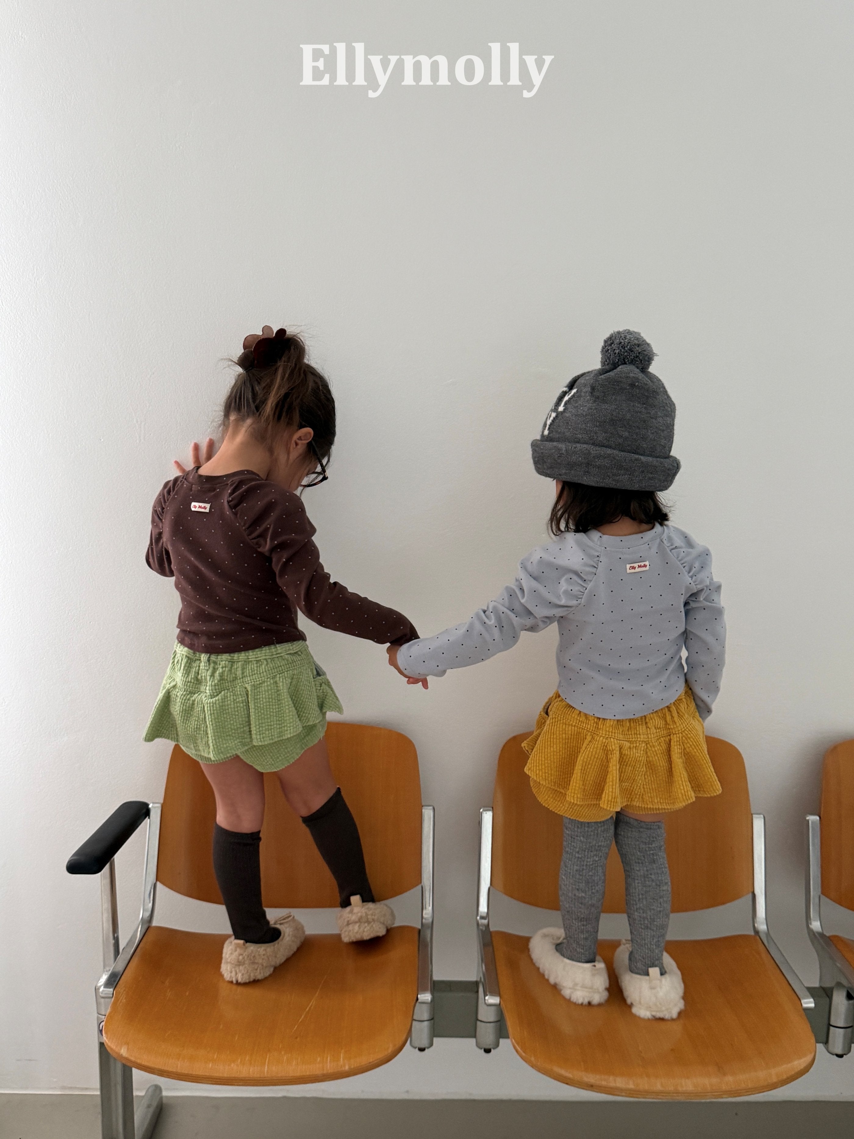 Elly Molly Giselle Dot Shirring Tee