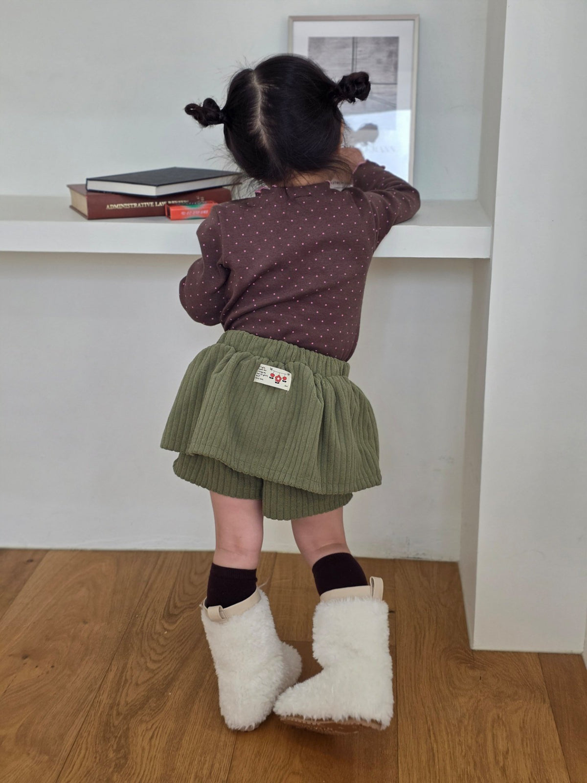 color チーズ スカートパンツ