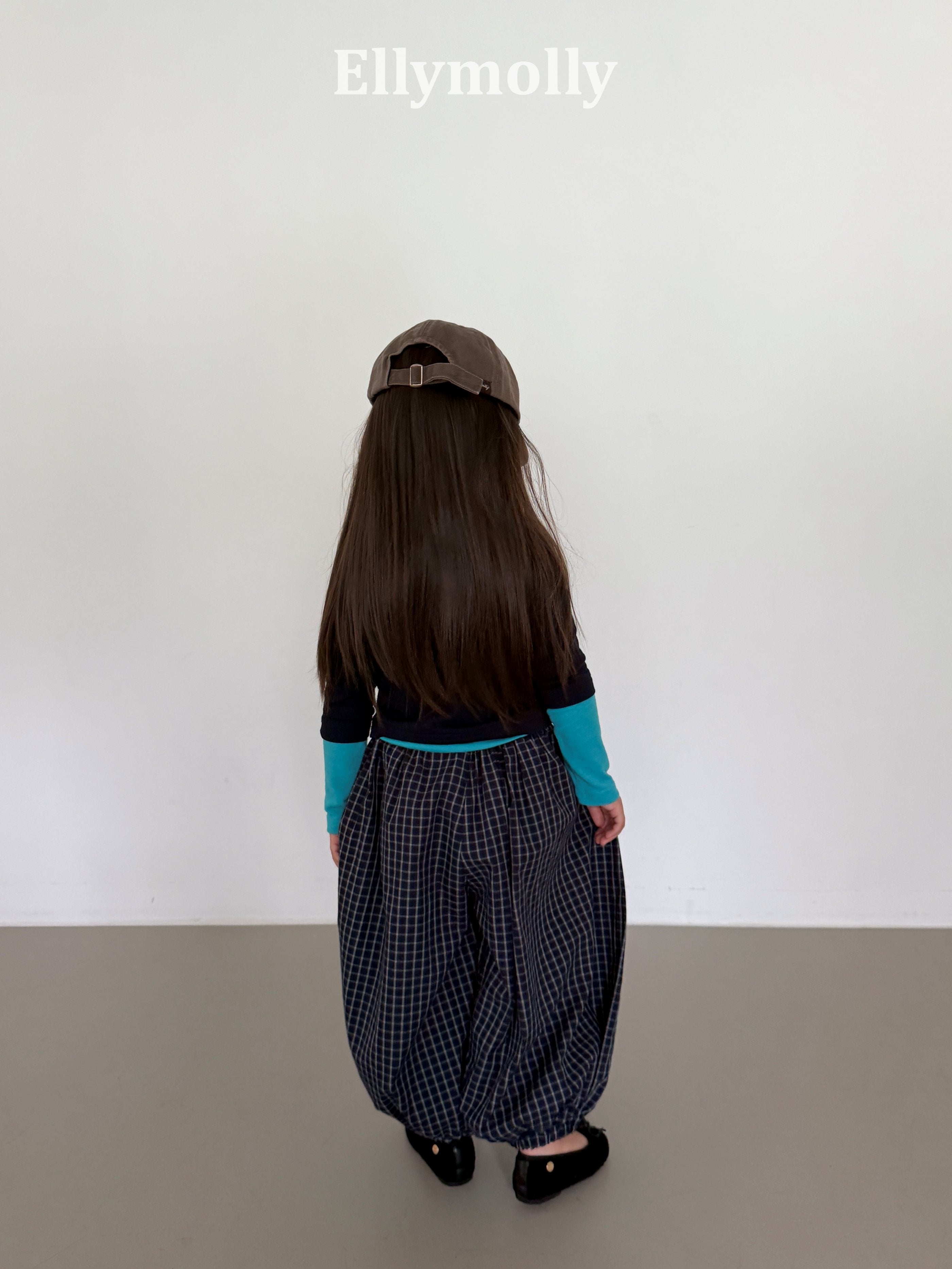 Elly Molly Autumn Grid Balloon Pants