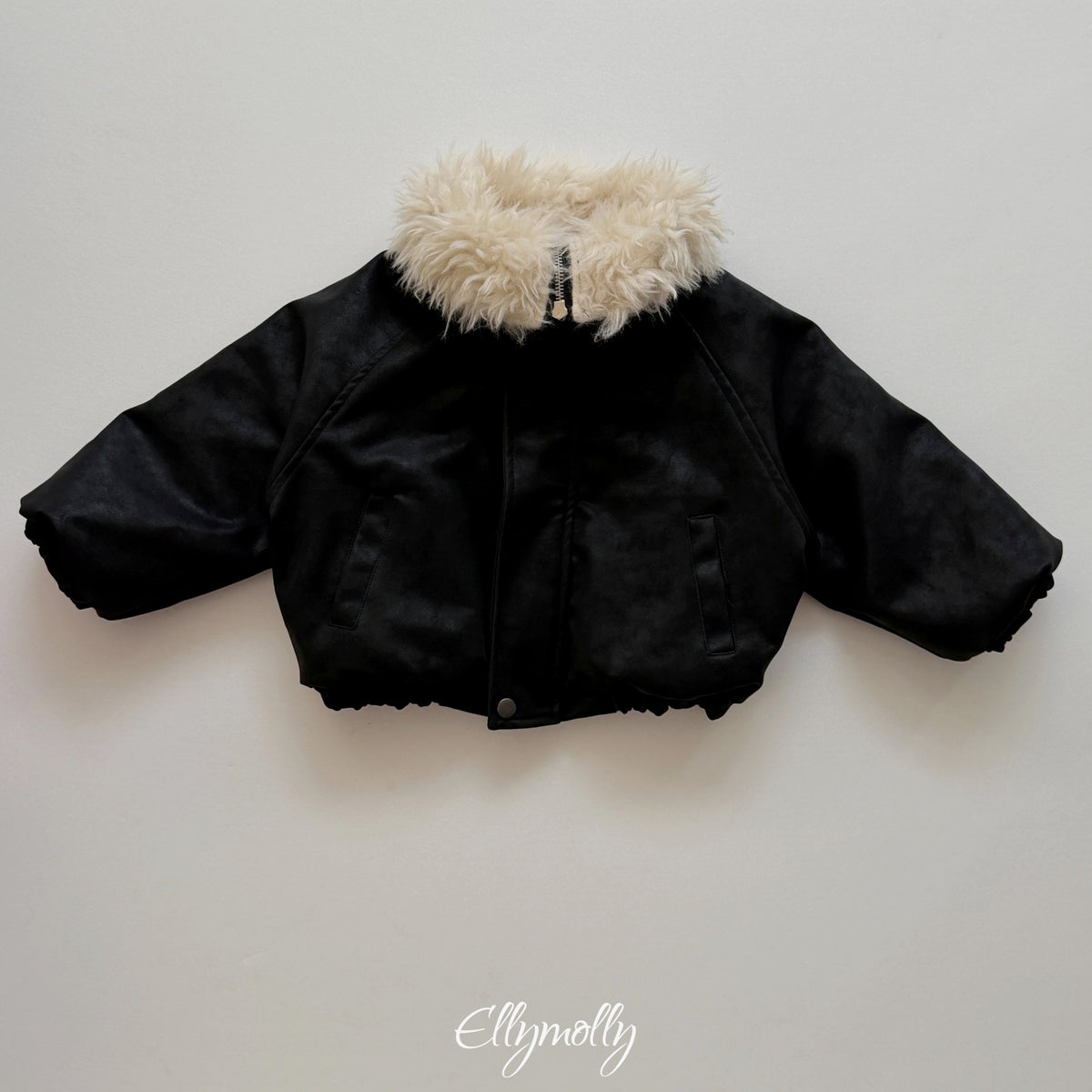 Elly Molly Big Collar Shearling Jumper