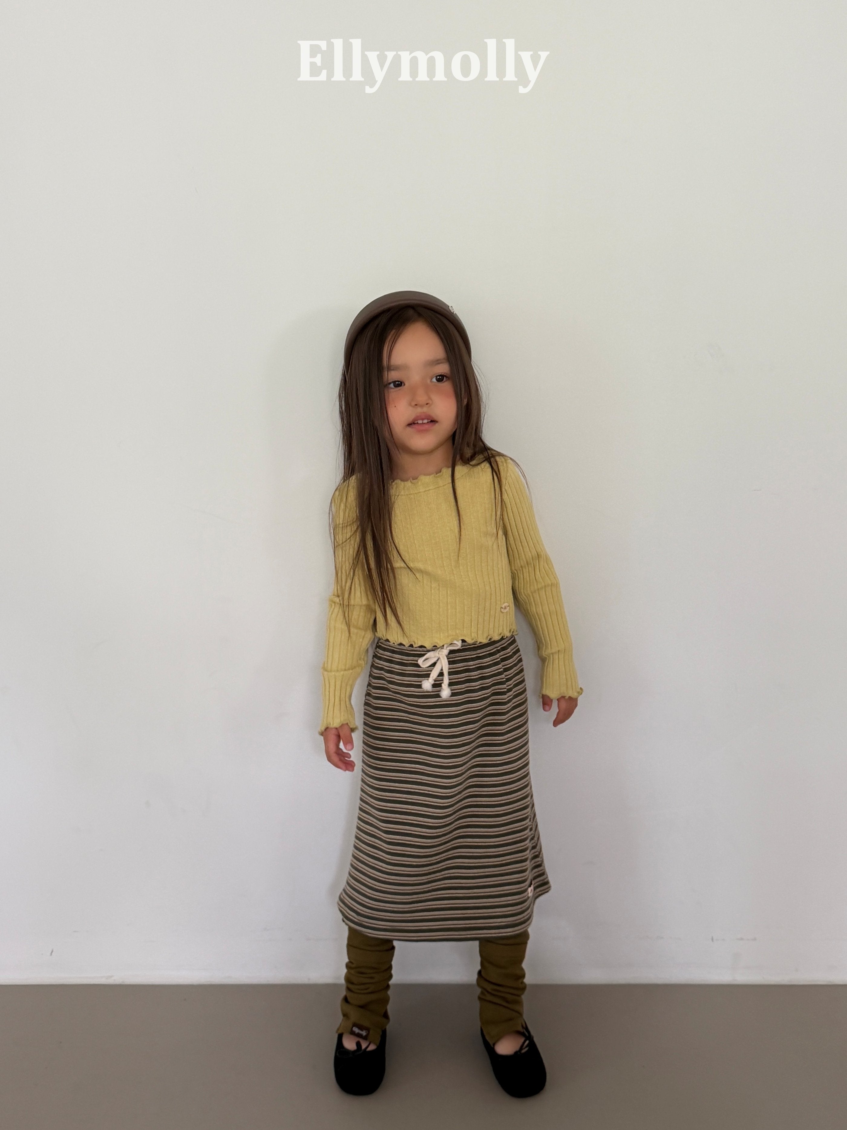 Elly Molly Shadow Long Skirt