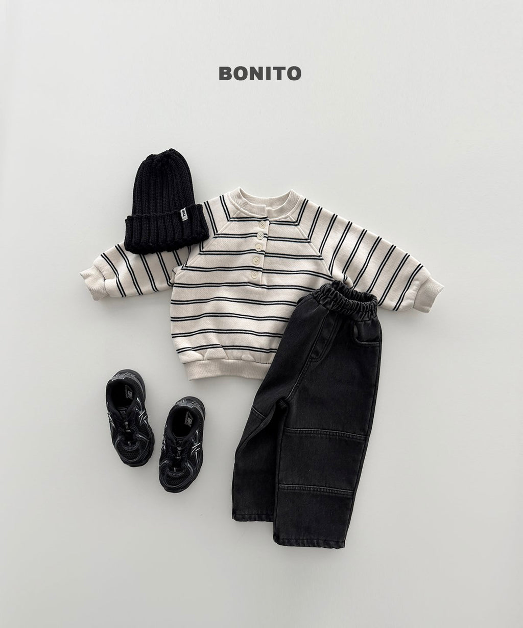 bonito ボーダー ヘンリーネック