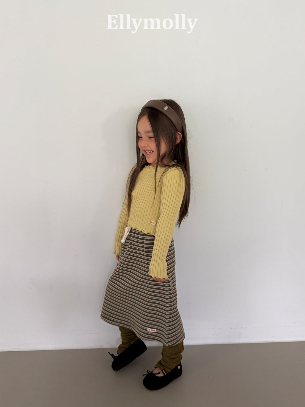 Elly Molly Shadow Long Skirt