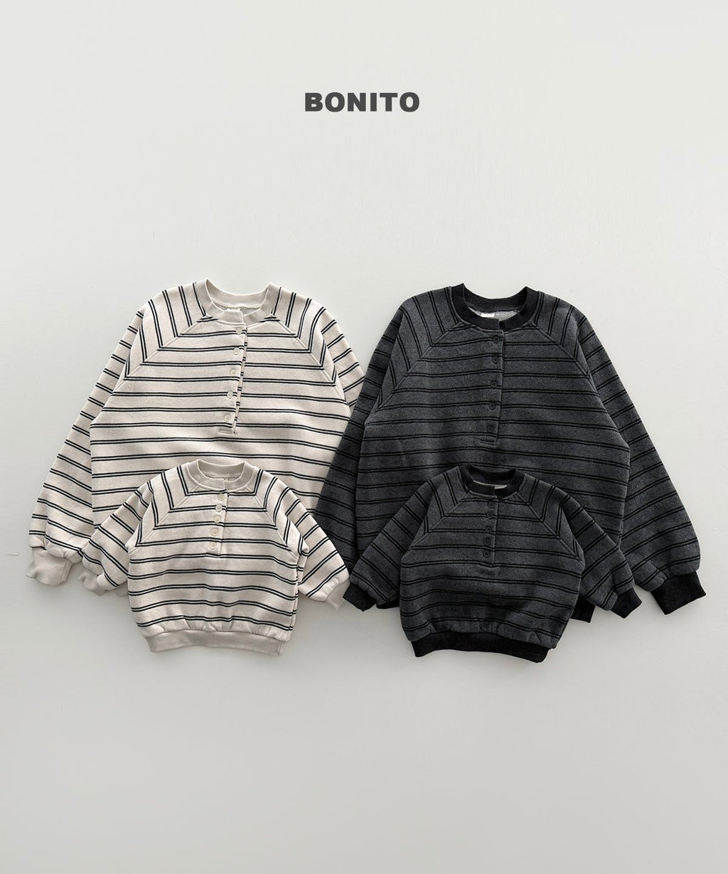bonito ボーダー ヘンリーネック