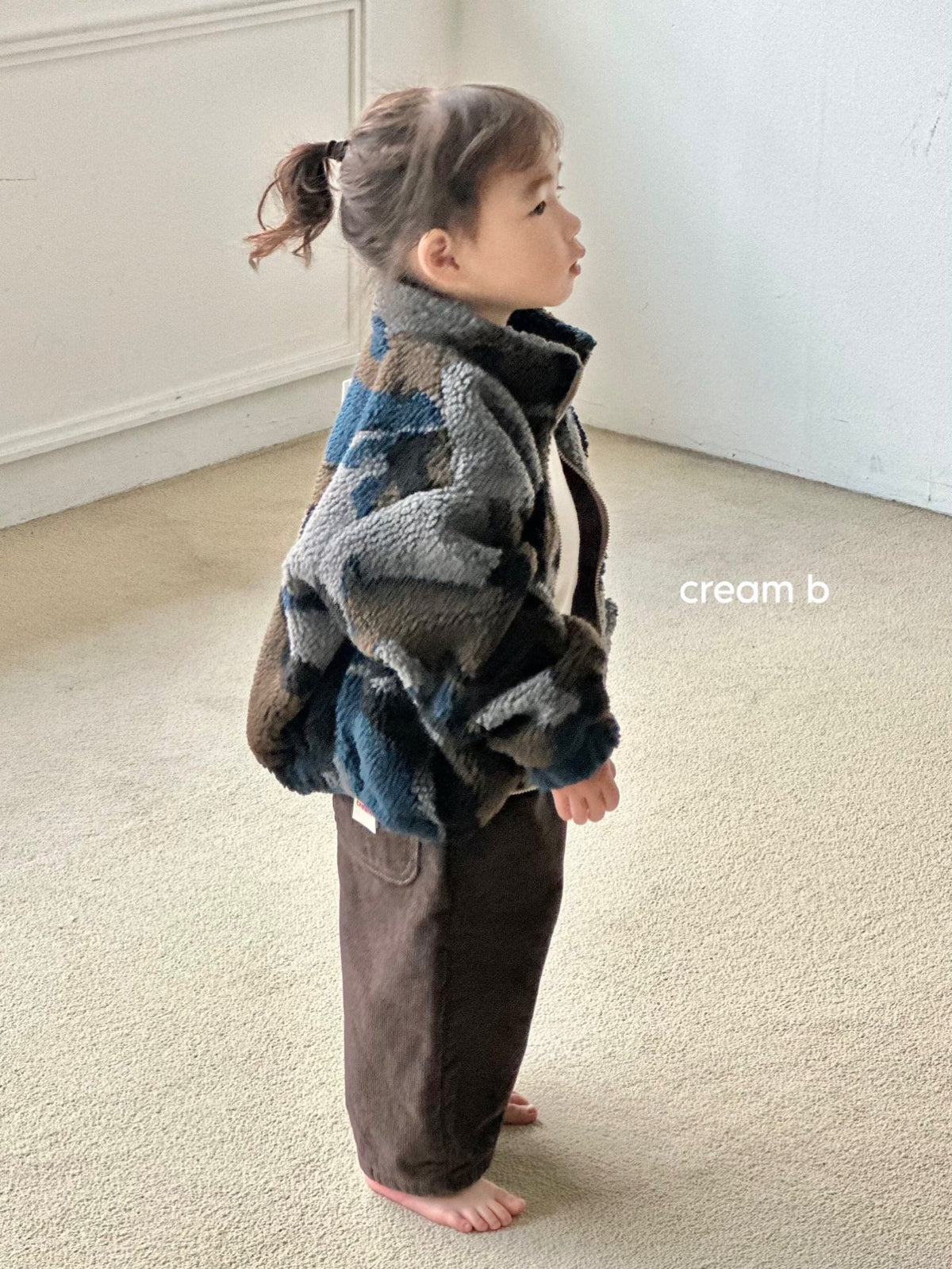Creambbang Brushed Corduroy Baggy Pants