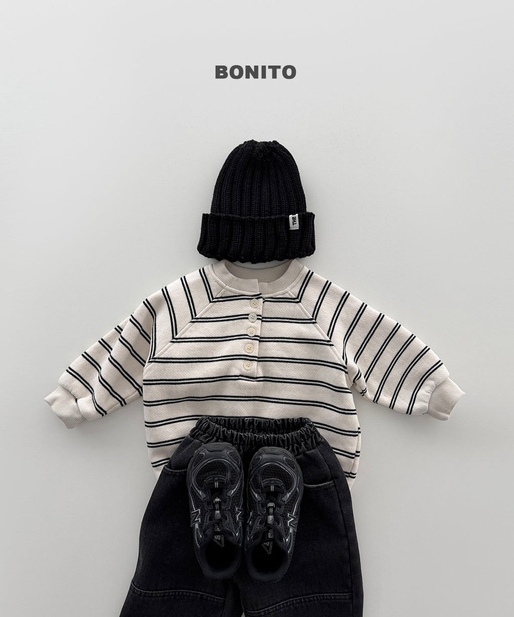bonito ボーダー ヘンリーネック