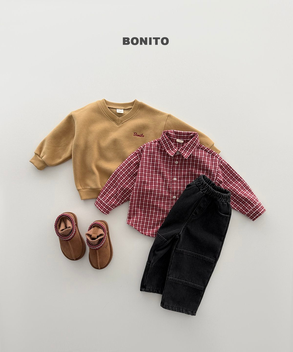 bonito 起毛 チェックシャツ