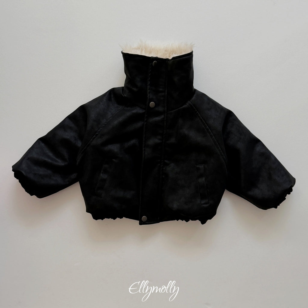 Elly Molly Big Collar Shearling Jumper