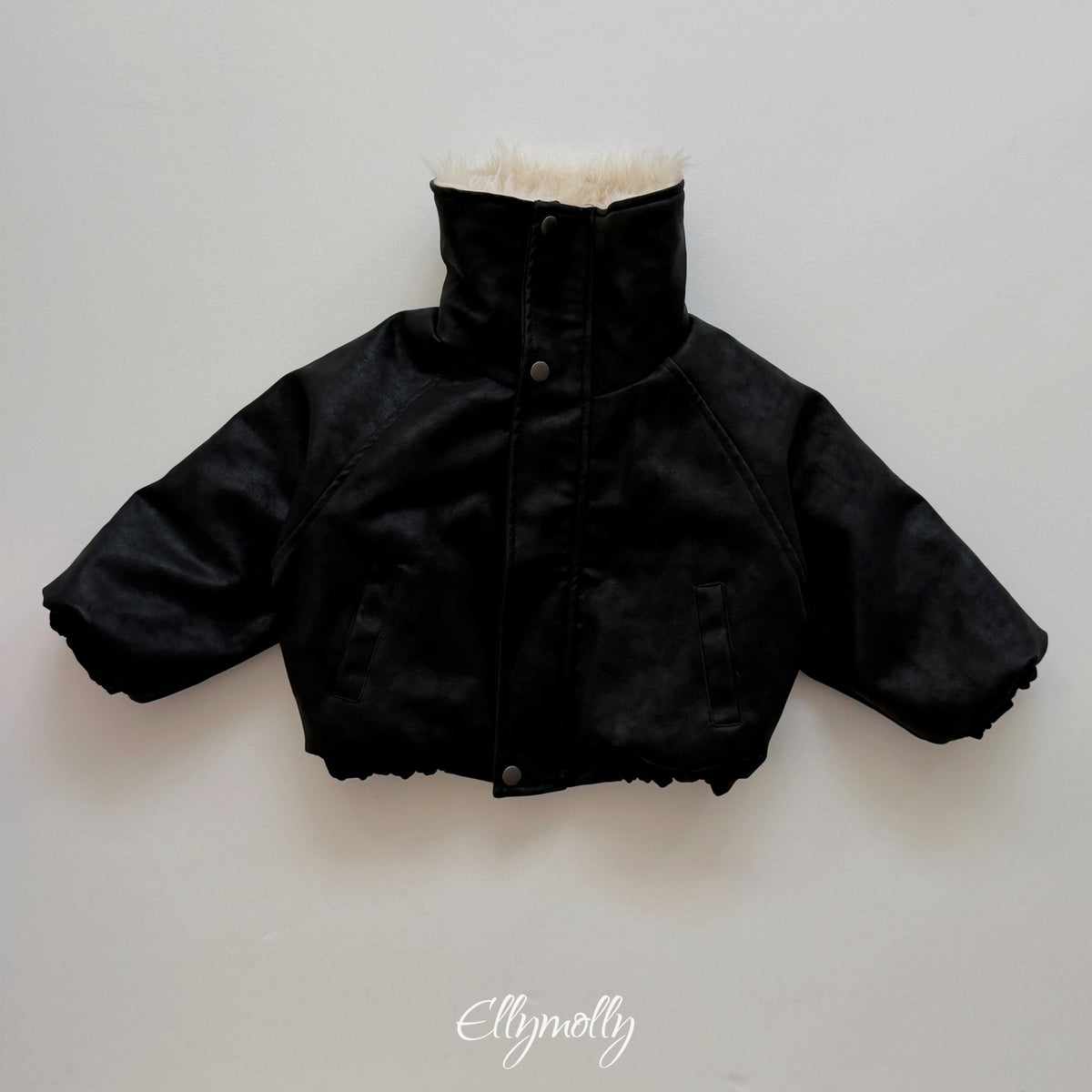 Elly Molly Big Collar Shearling Jumper
