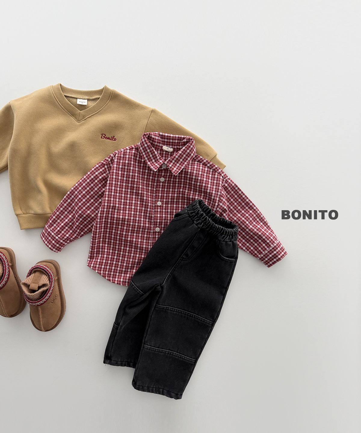 bonito 起毛 チェックシャツ