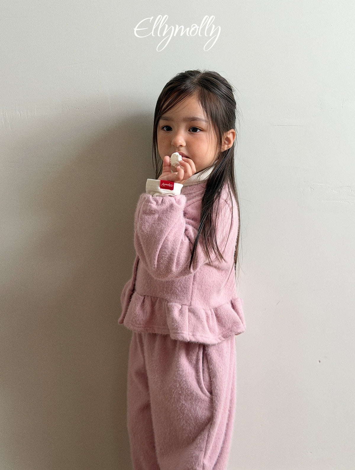 Elly Molly Snowflake Angora Frill Cardigan