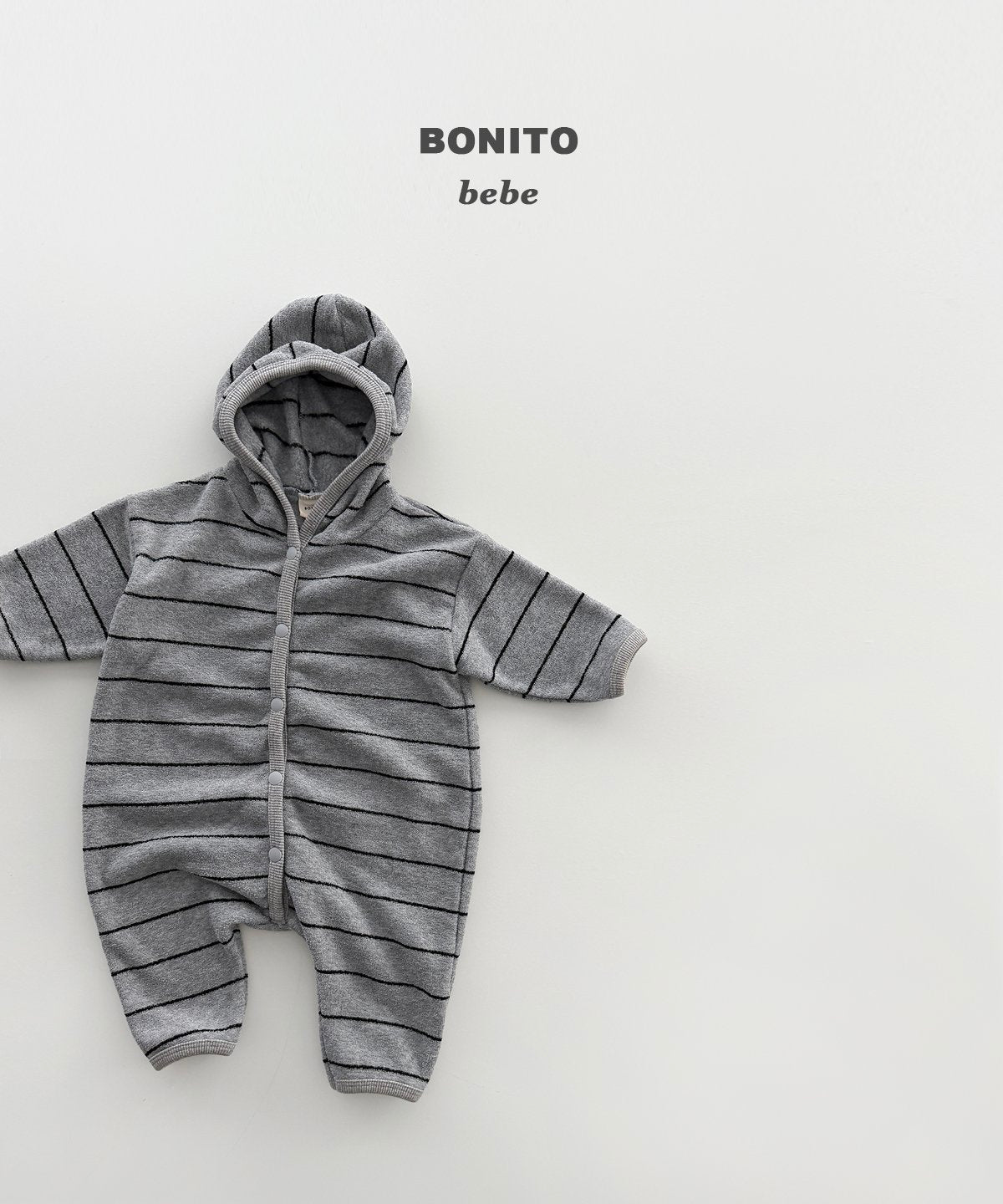 bonito ボーダー テリーフードスーツ