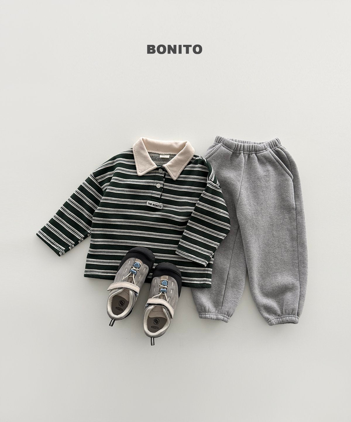 bonito ボーダー チョコカラーT
