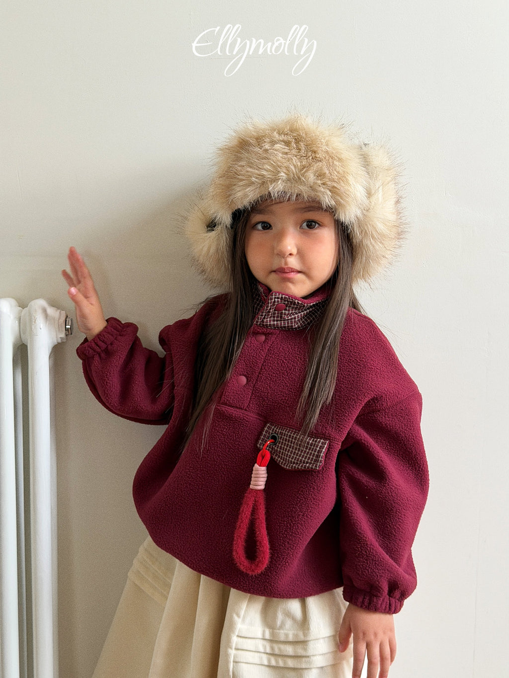 Elly Molly Pomelli High Neck Sweatshirt