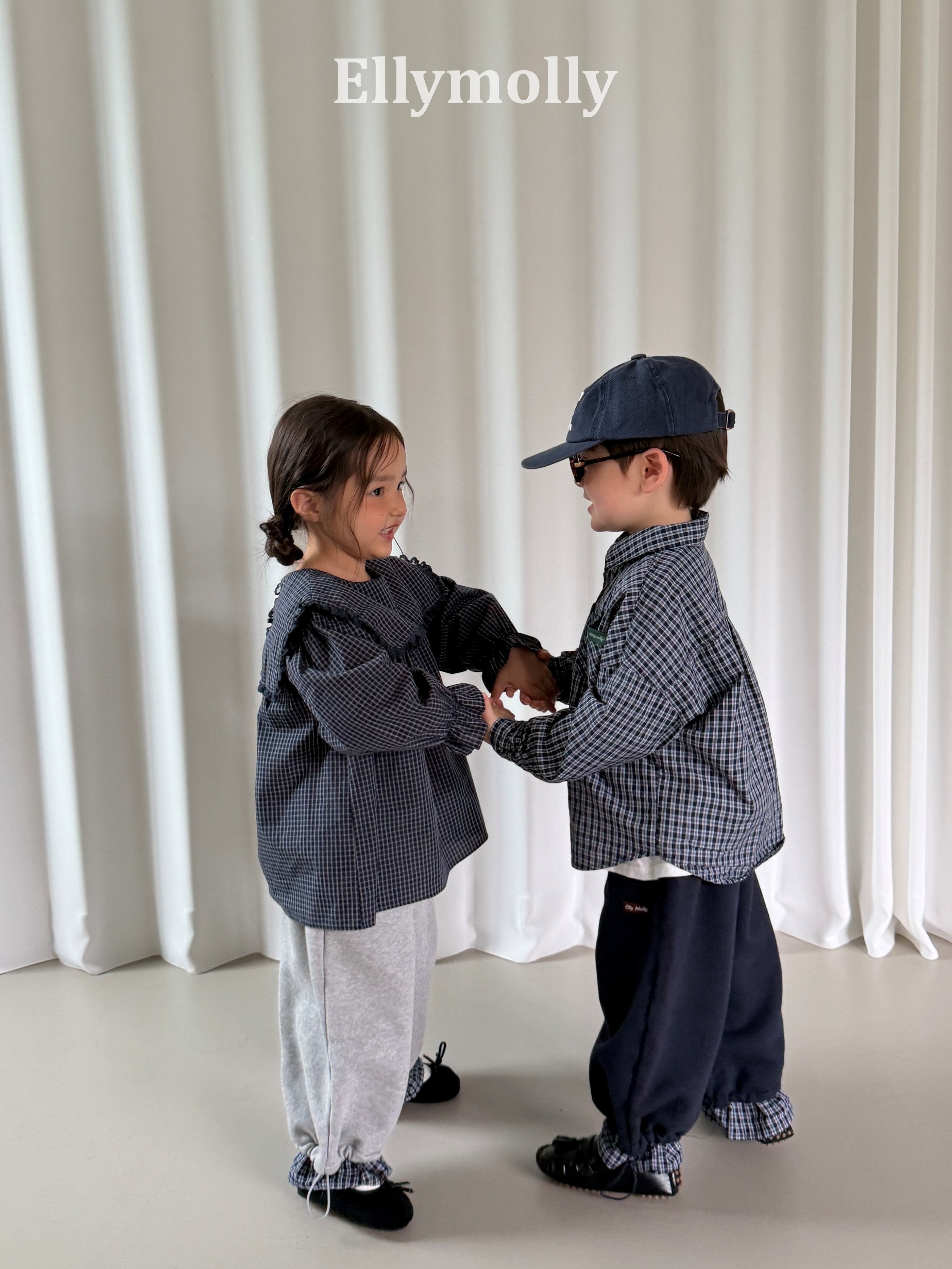 Elly Molly Musk Check Blouse