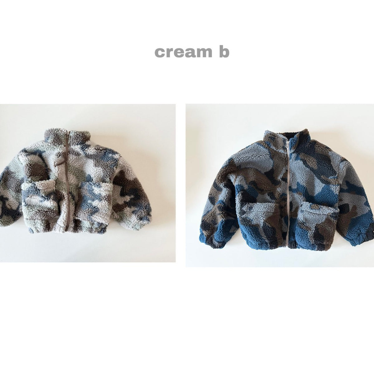 Creambbang Fleece Camo Jumper
