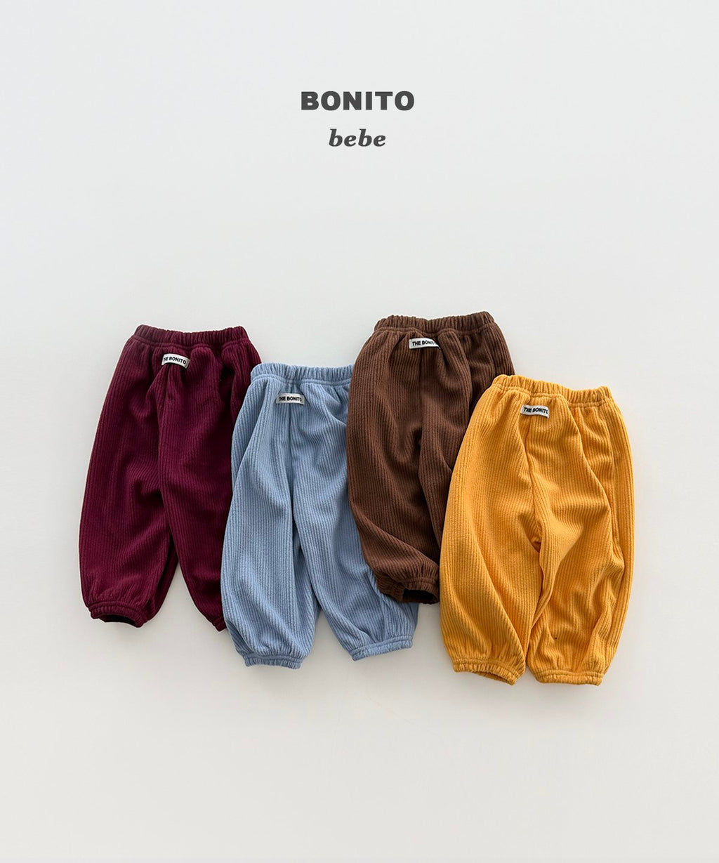 bonito 太リブ ジョガーパンツ