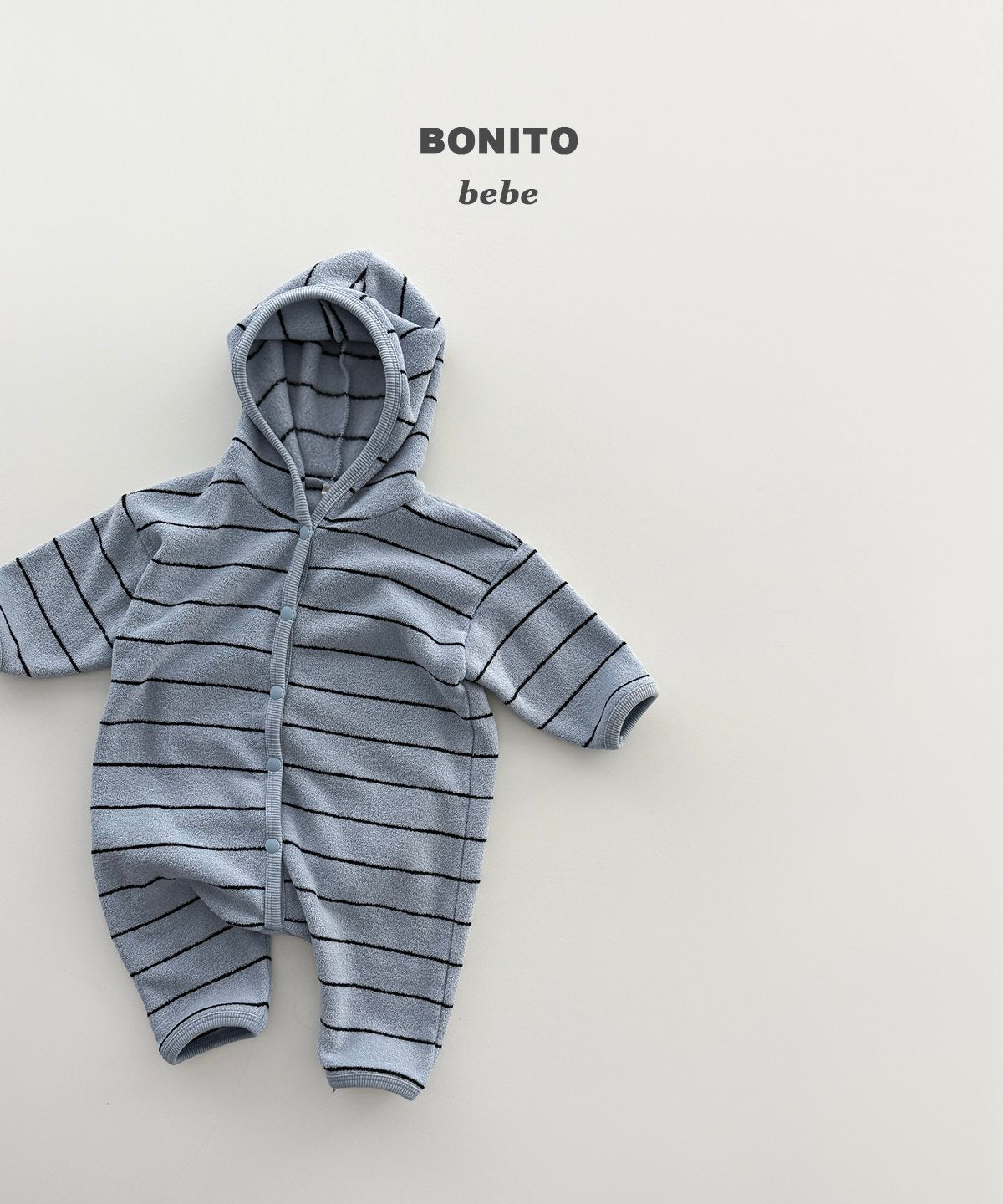 bonito ボーダー テリーフードスーツ