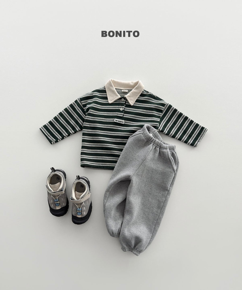 bonito ボーダー チョコカラーT