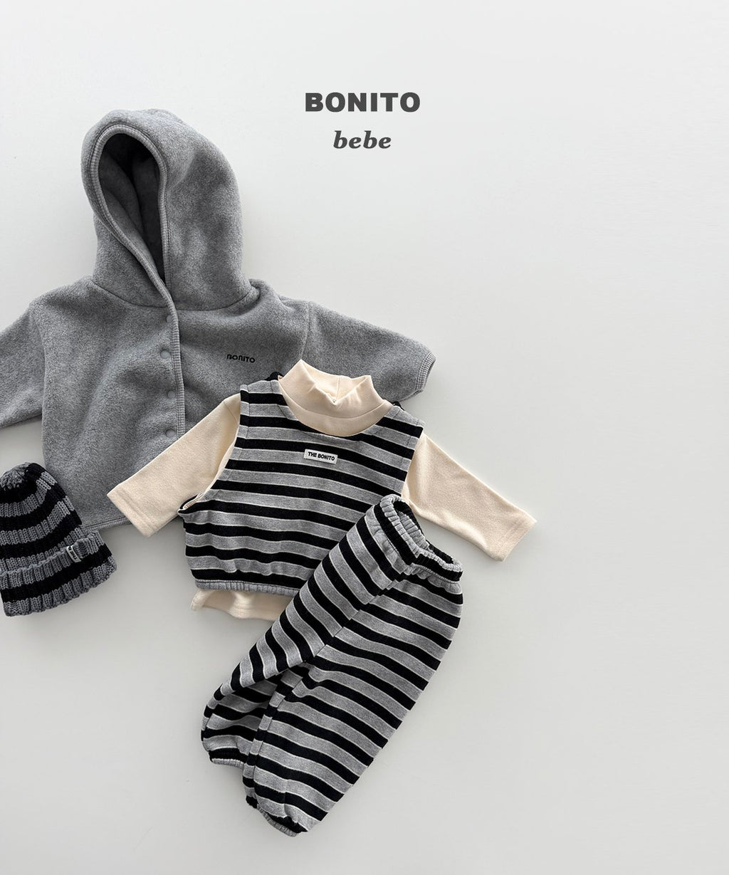 bonito ボーダー ベスト上下セット