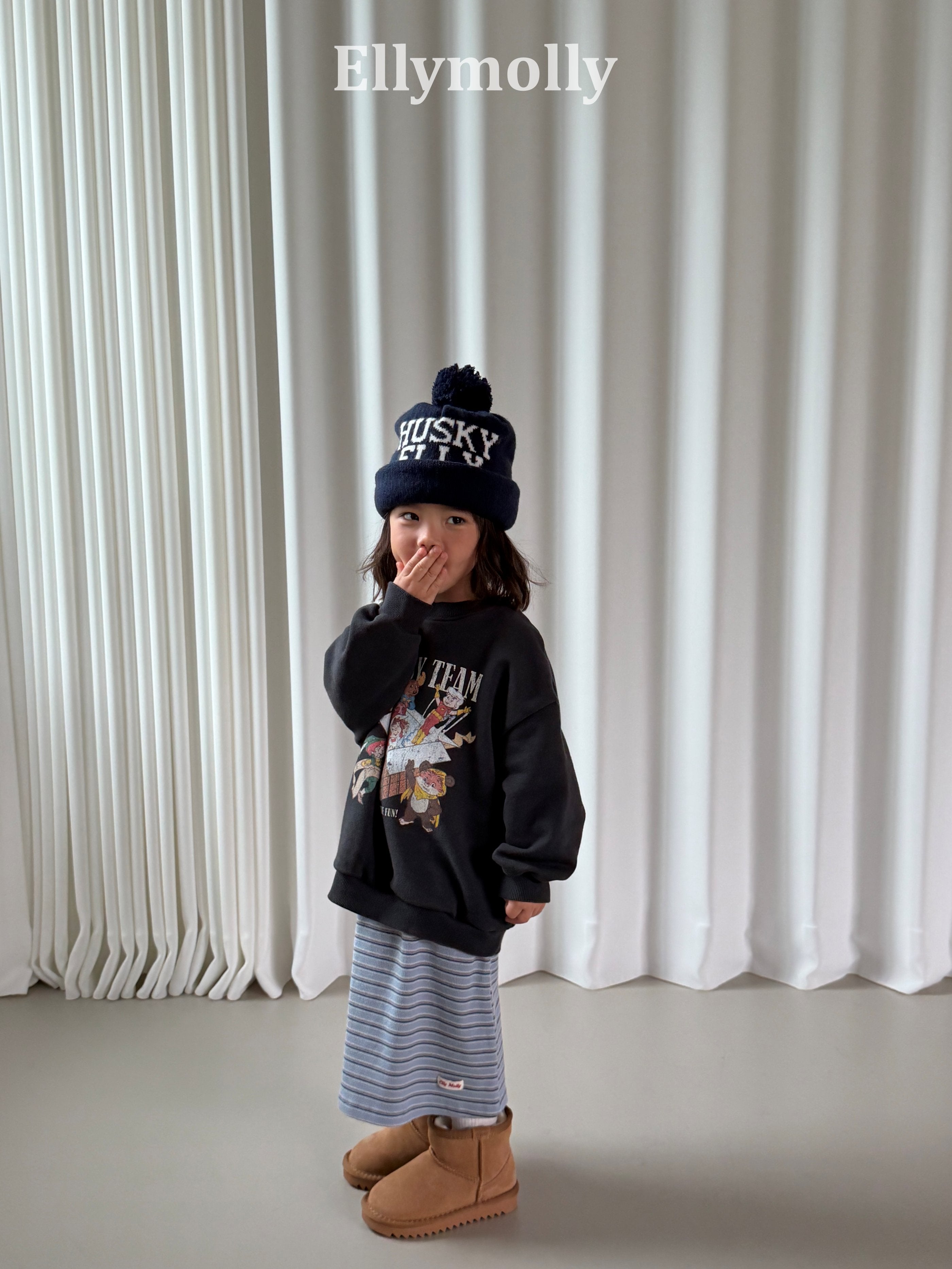 Elly Molly Shadow Long Skirt