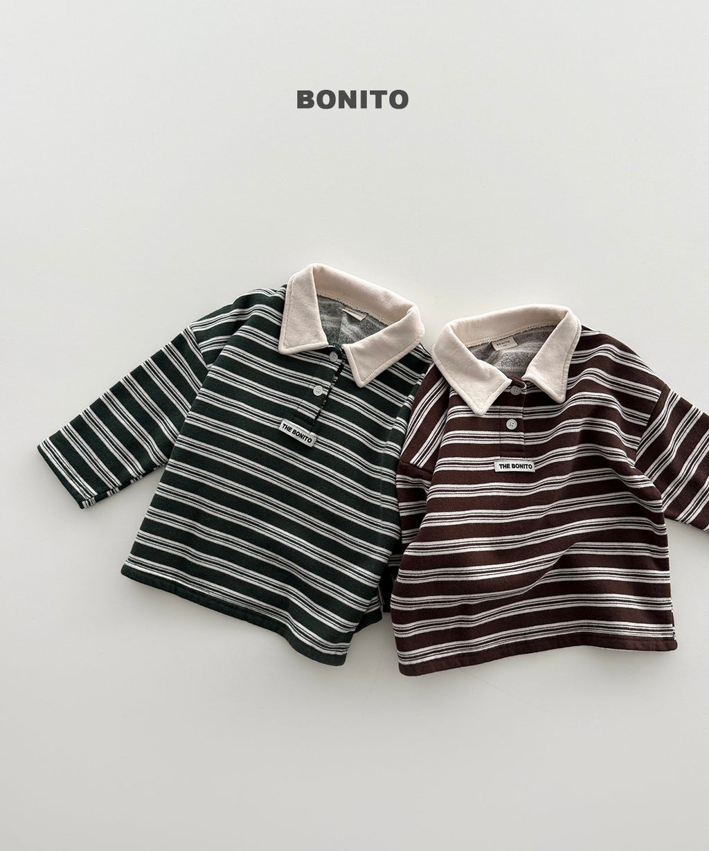 bonito ボーダー チョコカラーT