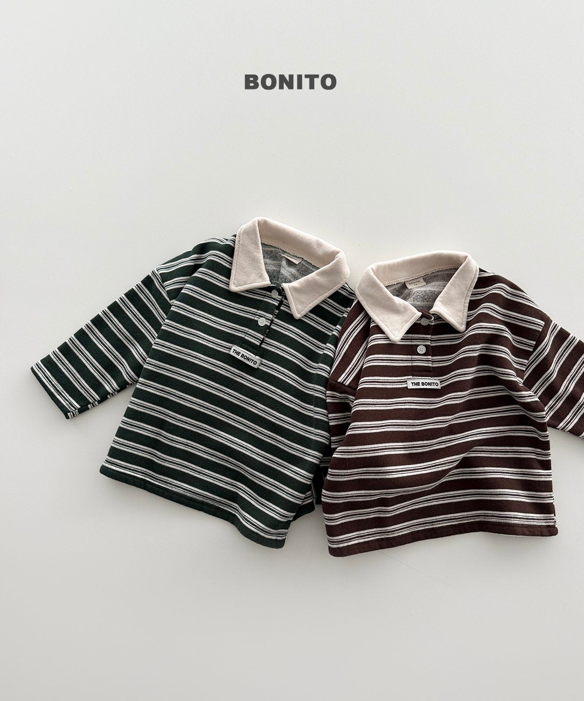 bonito ボーダー チョコカラーT