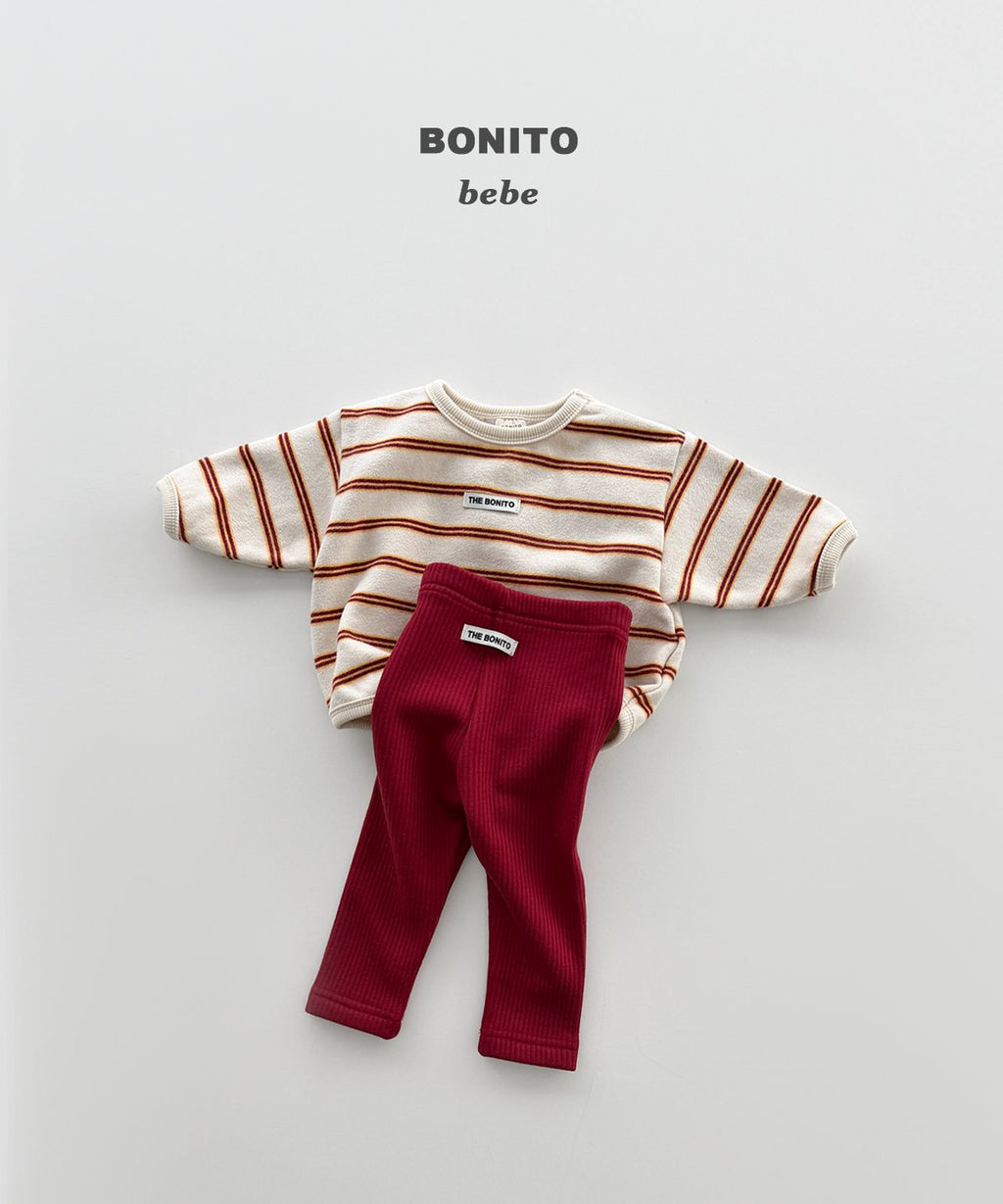 bonito リブ起毛レギンス 2枚組