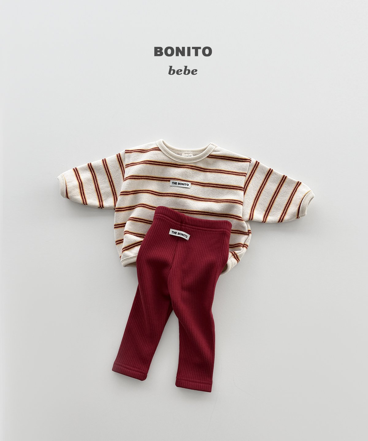 bonito リブ起毛レギンス 2枚組