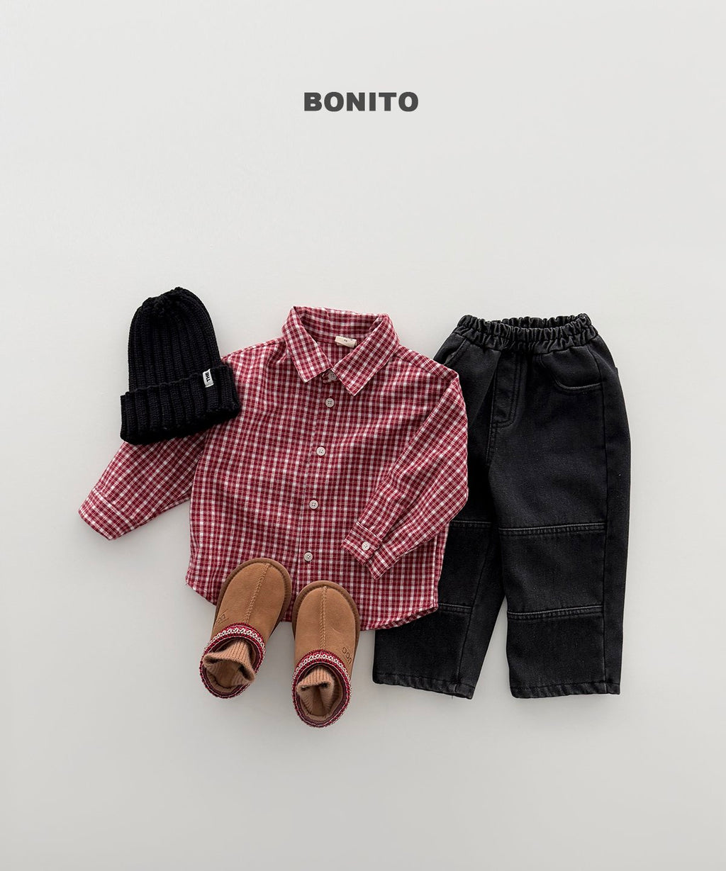 bonito 起毛 チェックシャツ
