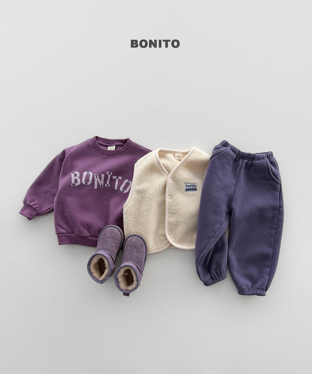 bonito ラフ ロゴスウェット