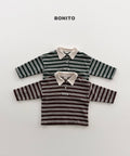bonito ボーダー チョコカラーT