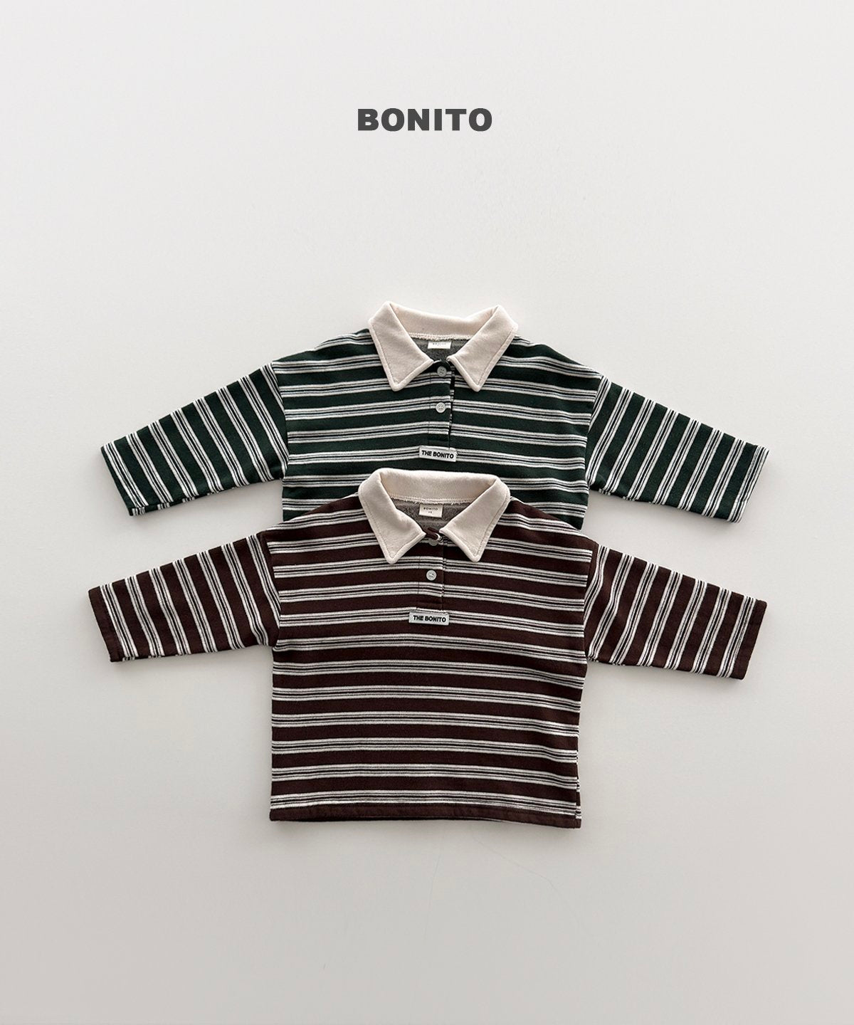 bonito ボーダー チョコカラーT