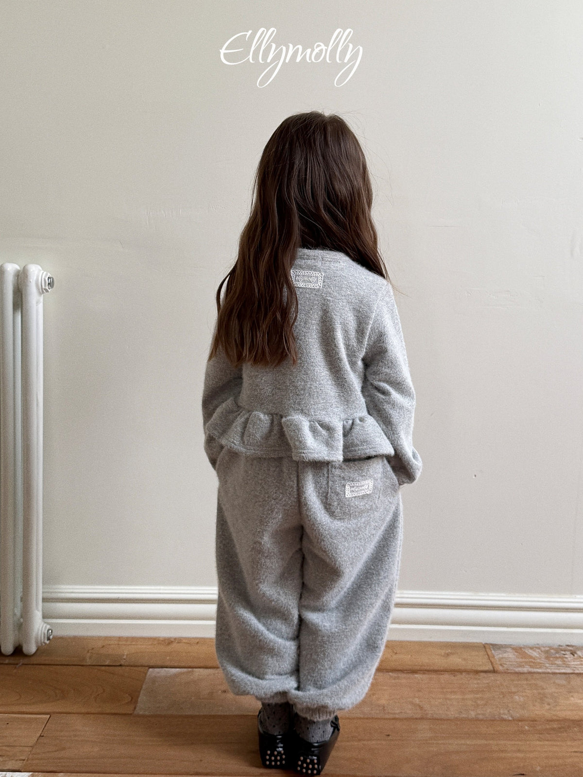 Elly Molly Snowflake Angora Jogger Pants