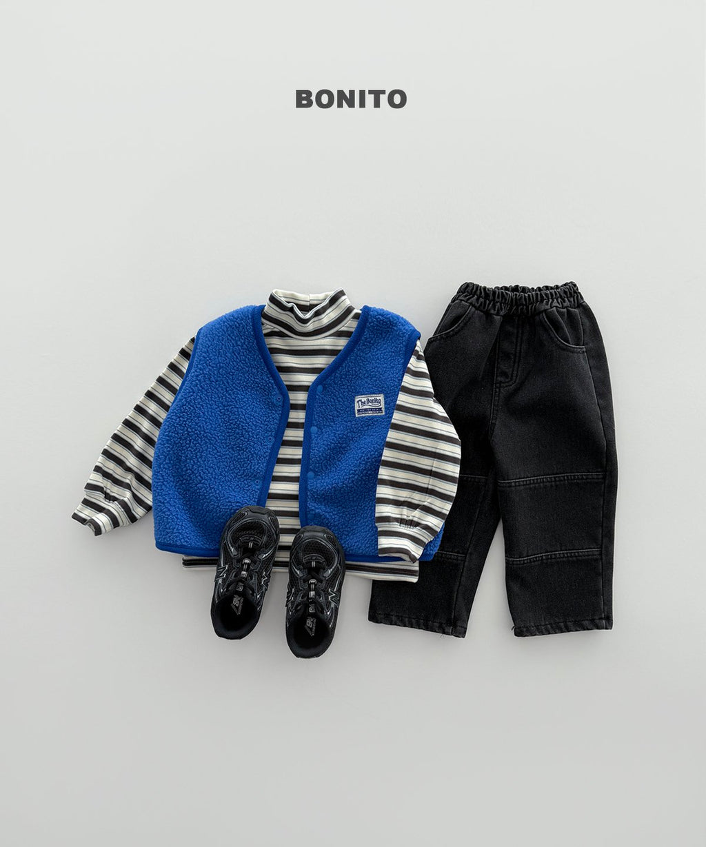 bonito レトロボーダー タートルネック