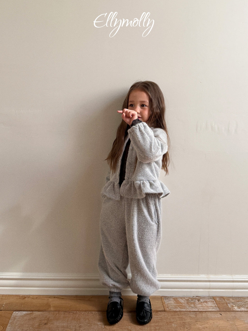 Elly Molly Snowflake Angora Jogger Pants