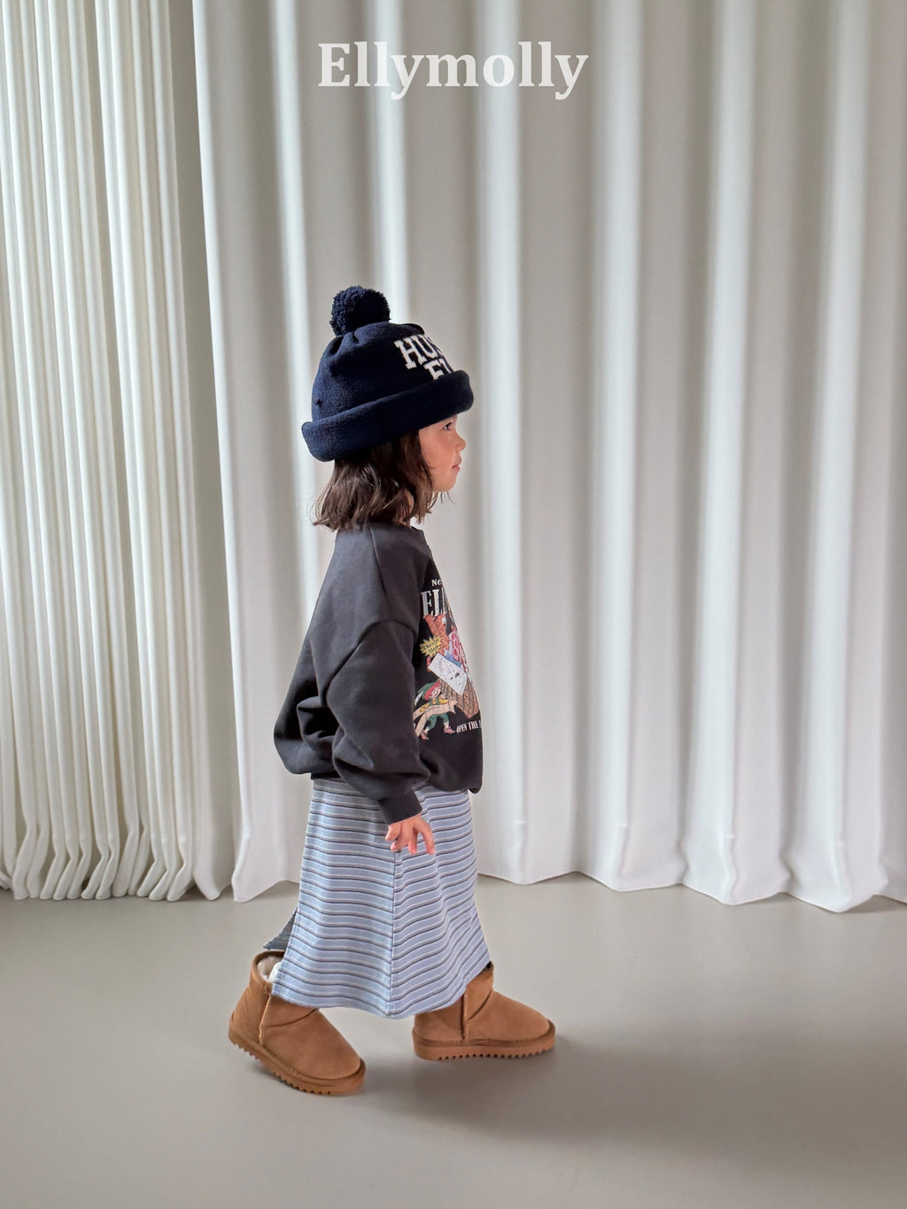 Elly Molly Shadow Long Skirt