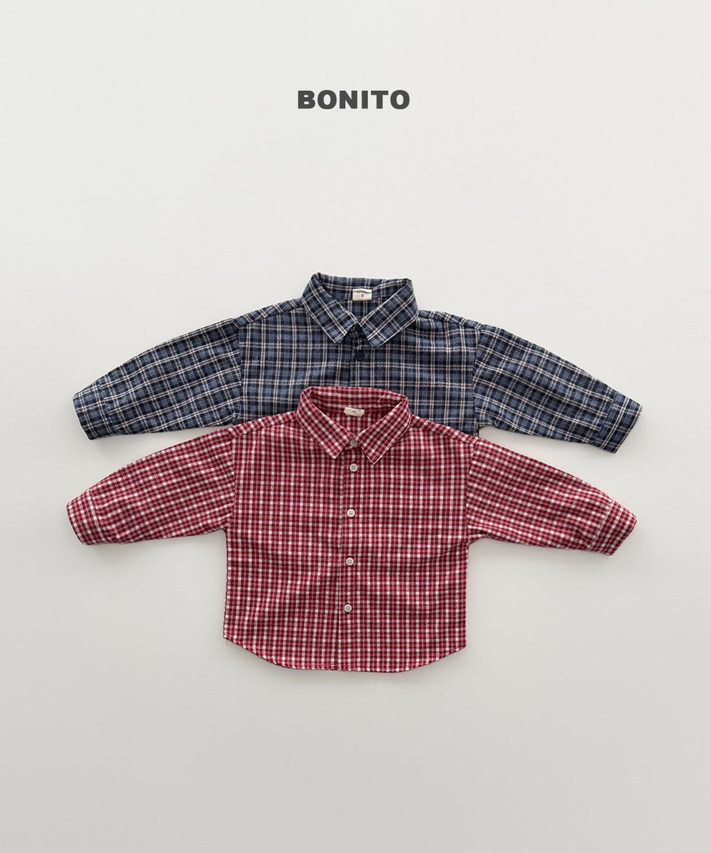 bonito 起毛 チェックシャツ