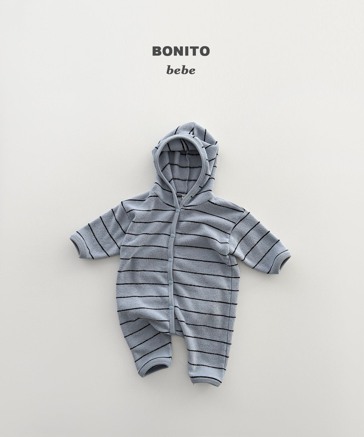 bonito ボーダー テリーフードスーツ