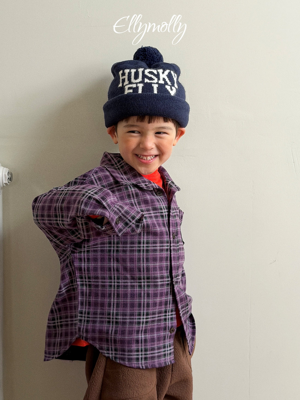 Elly Molly Husky Pompom Beanie