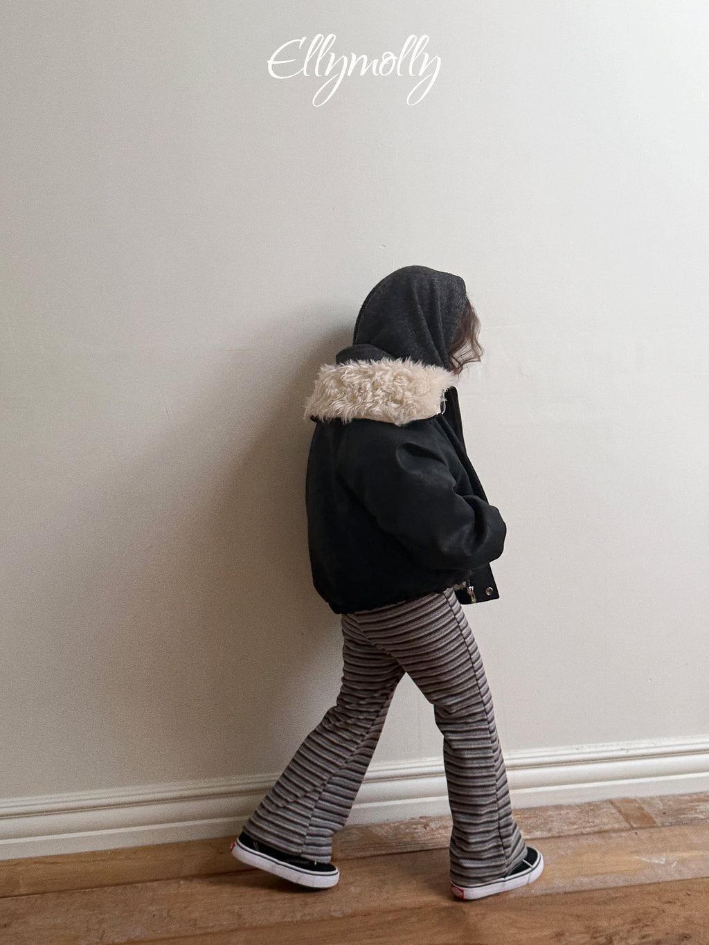 Elly Molly Latte Stripe Bootcut Pants