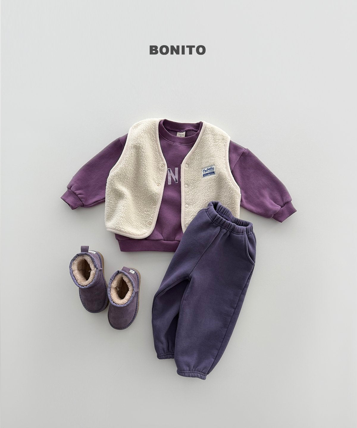 bonito ラフ ロゴスウェット