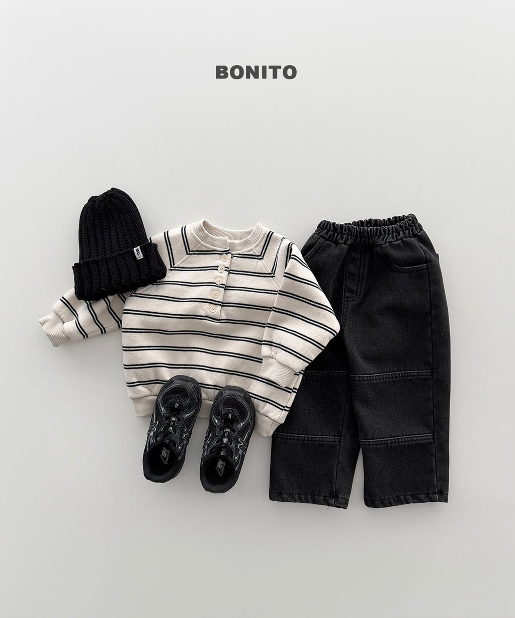 bonito ボーダー ヘンリーネック
