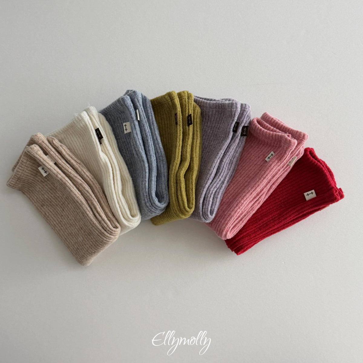 Elly Molly Wool Rib Socks