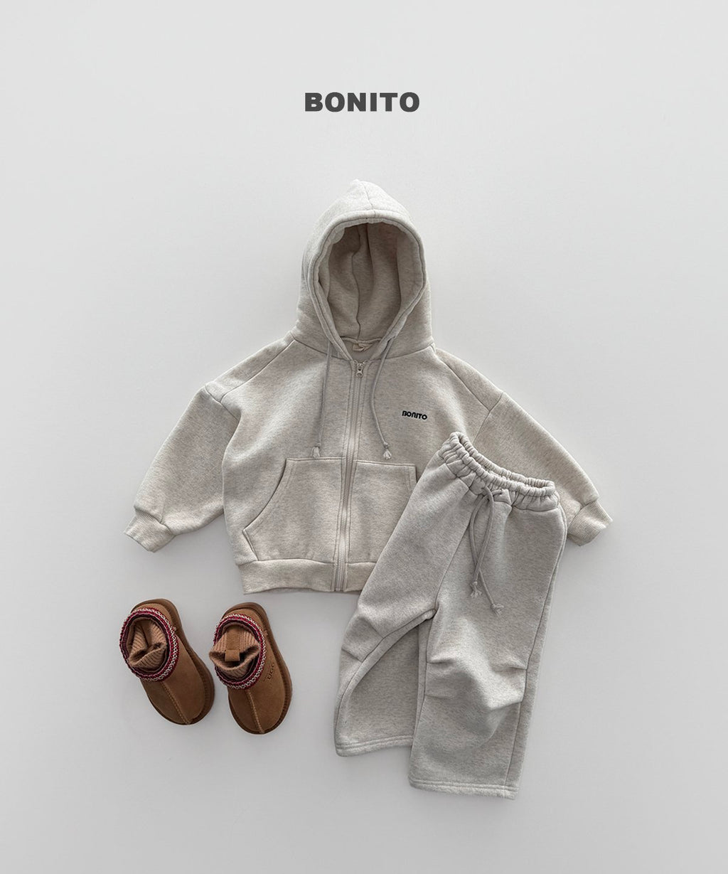 bonito 起毛 フードジップ