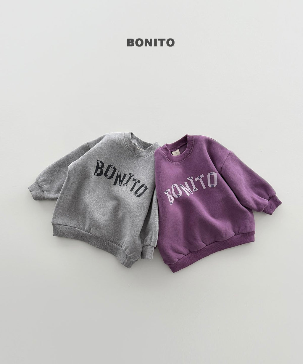 bonito ラフ ロゴスウェット